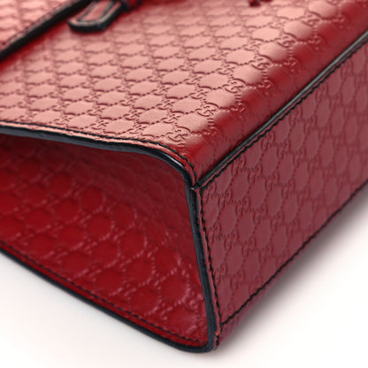 Gucci Microguccissima Medium Emily Chain Shoulder Bag Red 9 of 16