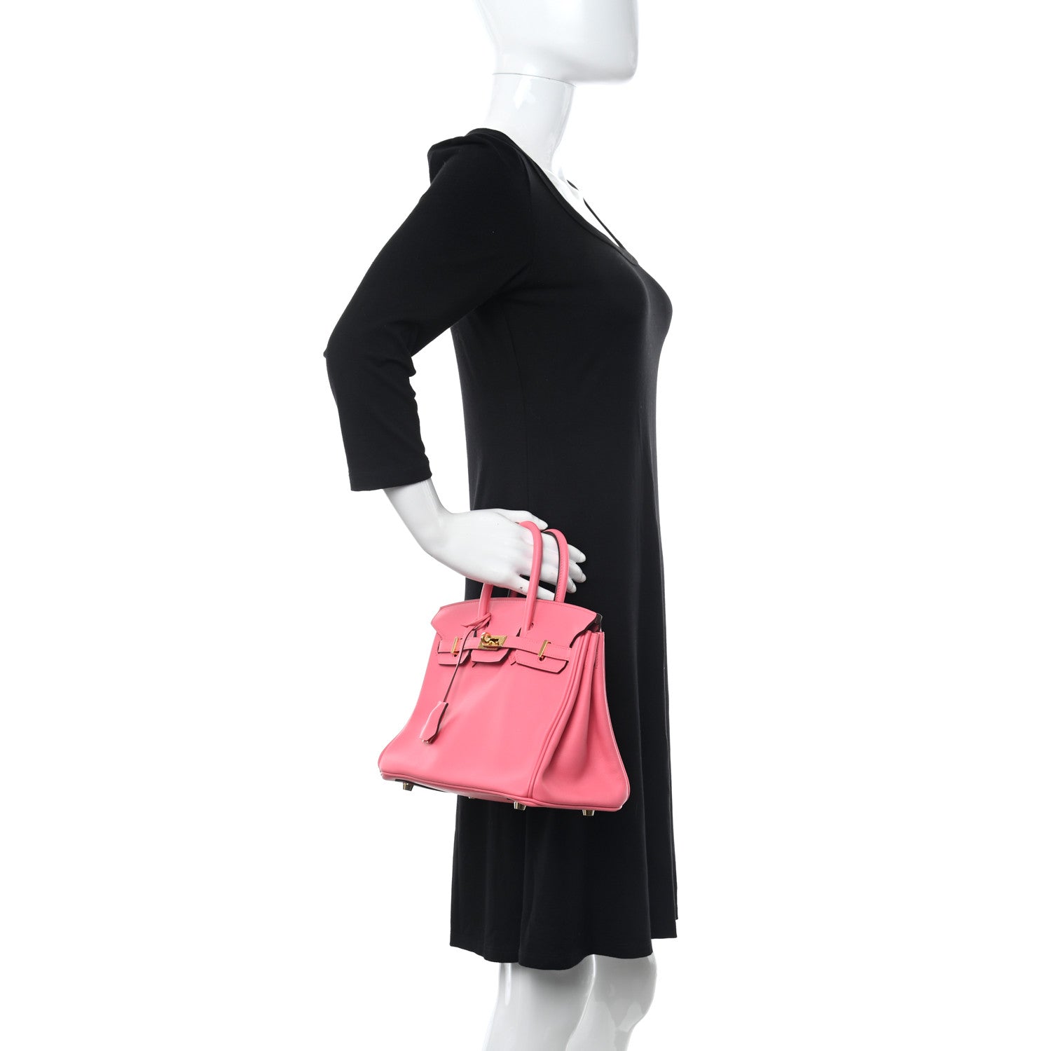 Hermes Swift Birkin 25 Rose Azalee 2 of 11