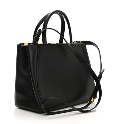 Fendi Vitello Elite Petite 2Jours Tote Black 3 of 13