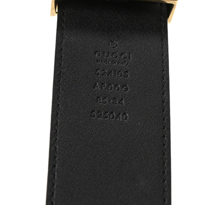 Gucci Moon Calfskin Torchon Double G Belt 85 34 Black 5 of 5