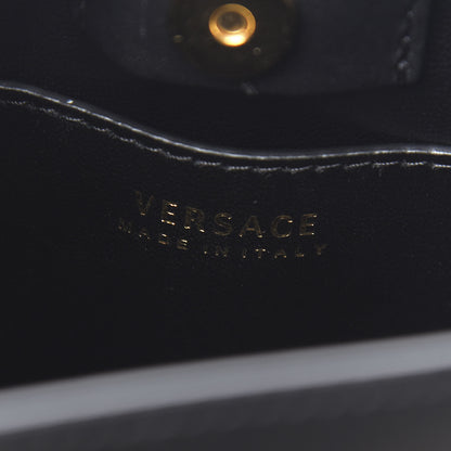 Versace Vitello Mini Virtus Bucket Bag Black 5 of 8