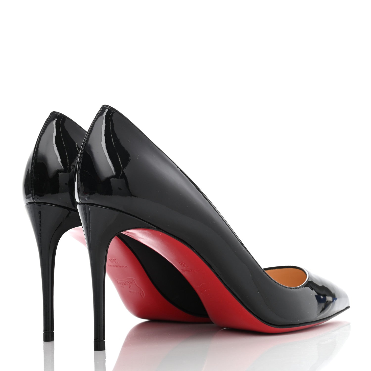 Christian Louboutin Patent Pigalle Follies 85 Pumps 39 Black 4 of 6