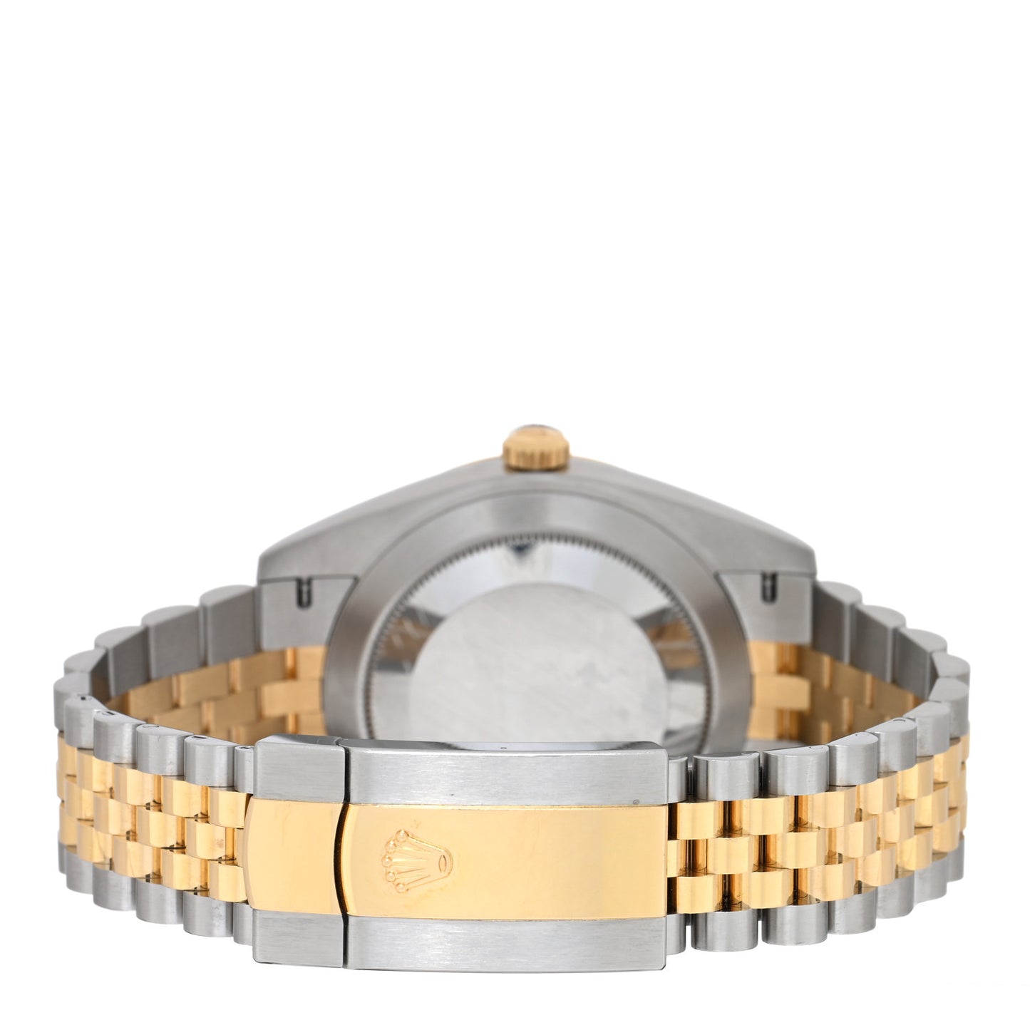 Stainless Steel 18K Yellow Gold Diamond 41mm Oyster Perpetual Datejust Watch Black 126333