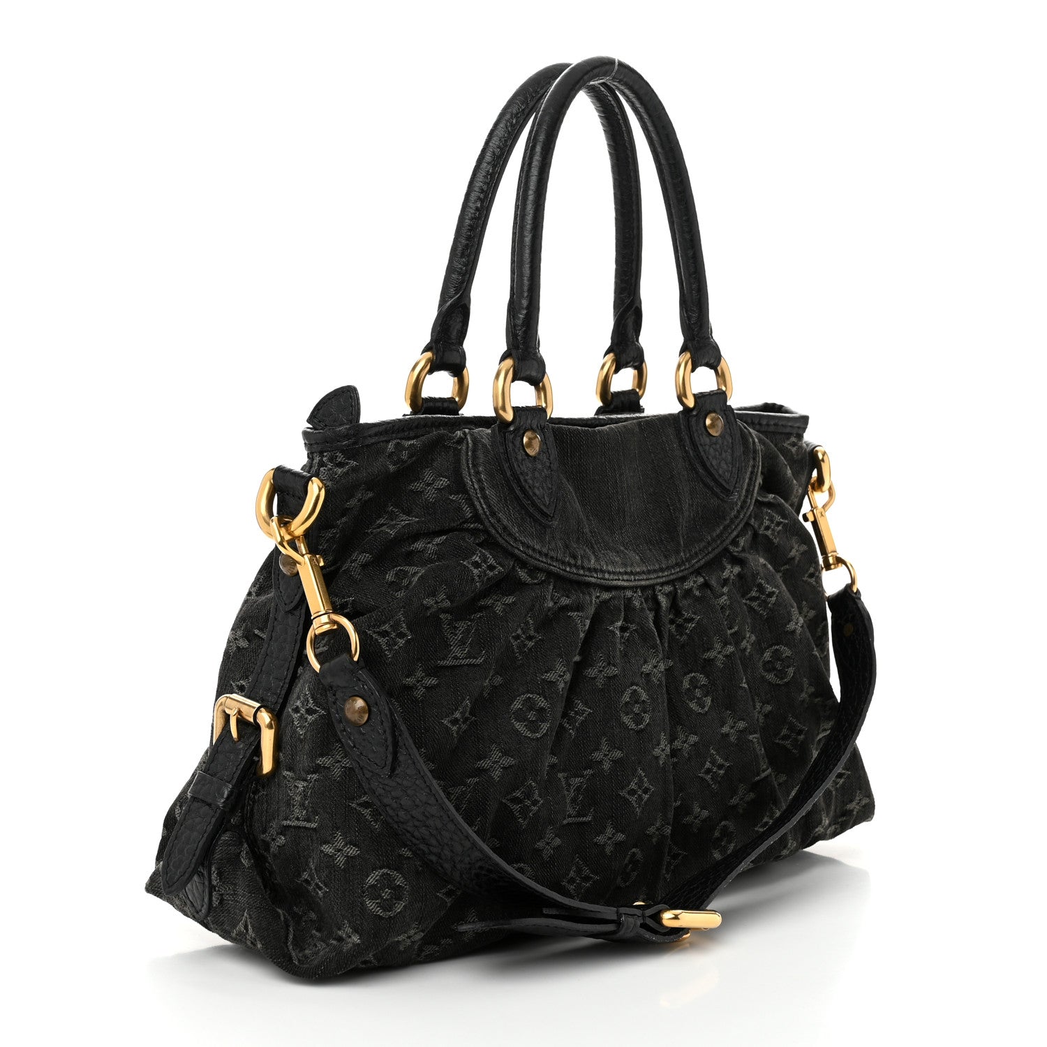 Louis Vuitton Denim Neo Cabby MM Black 3 of 9