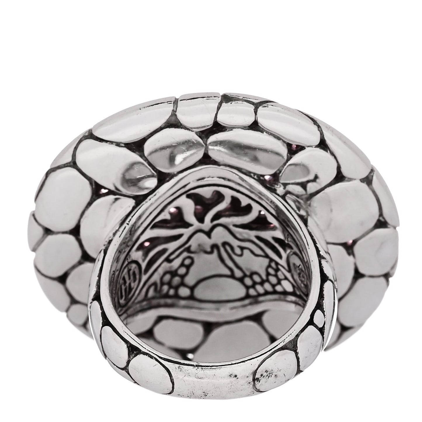 Sterling Silver Garnet Kali Lava Ring 54 7