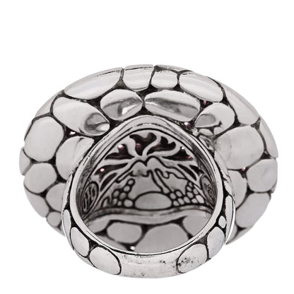 John Hardy Sterling Silver Garnet Kali Lava Ring 54 7 3 of 6
