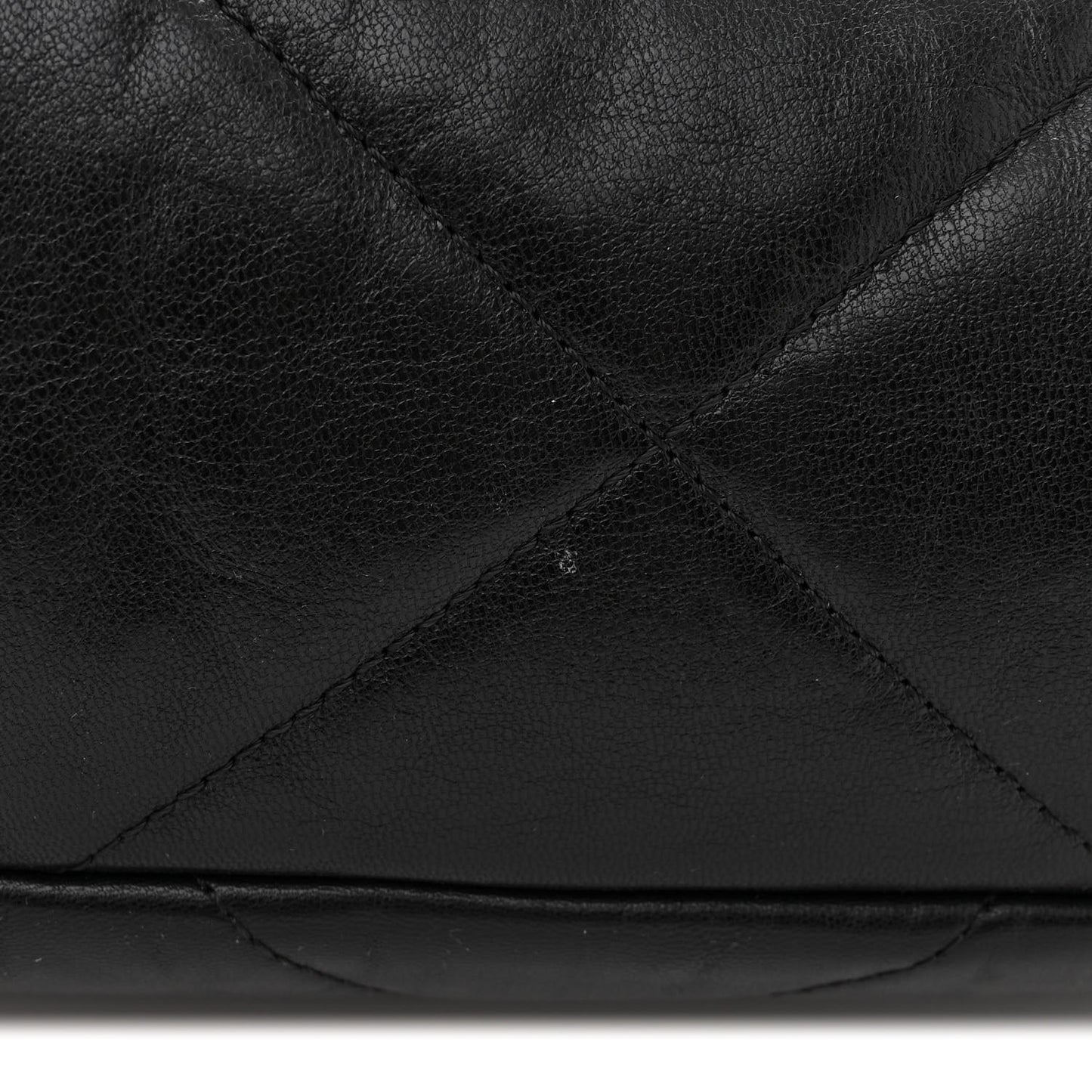 Lambskin Quilted Large Chanel 19 Flap Black