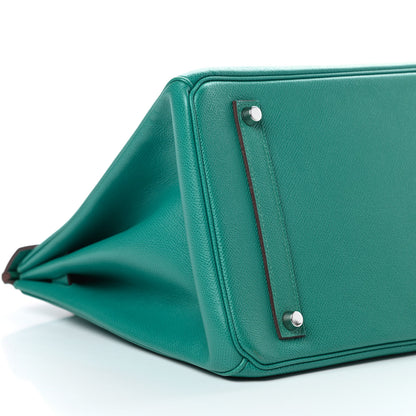 Hermes Epsom Birkin 35 Bleu Paon 9 of 10