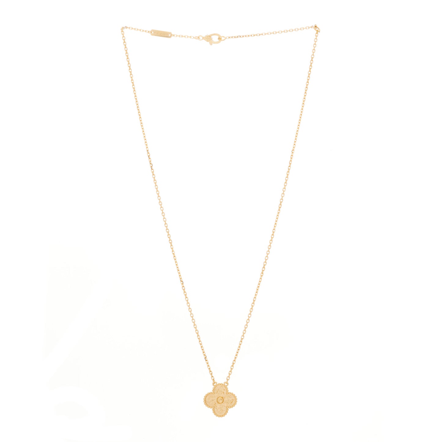 18K Yellow Gold Vintage Alhambra Pendant Necklace