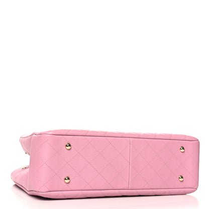Chanel Caviar Quilted Large CC Shopping Tote Pink 4 of 10