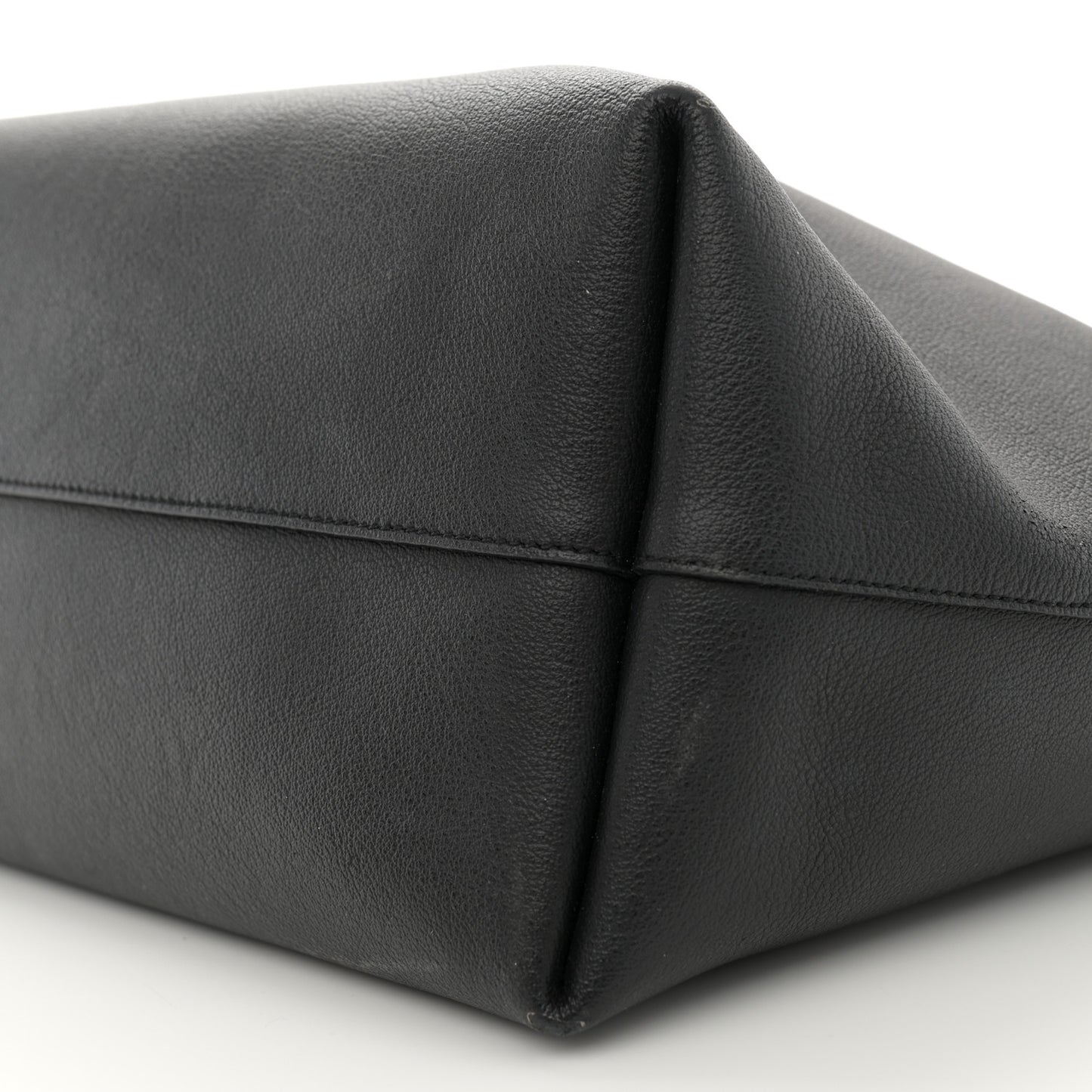 Calfskin Large Shopping Tote Black