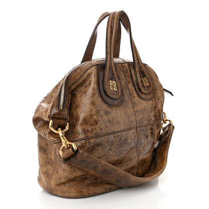 Givenchy Crackled Calfskin Medium Nightingale Light Brown 2 of 11