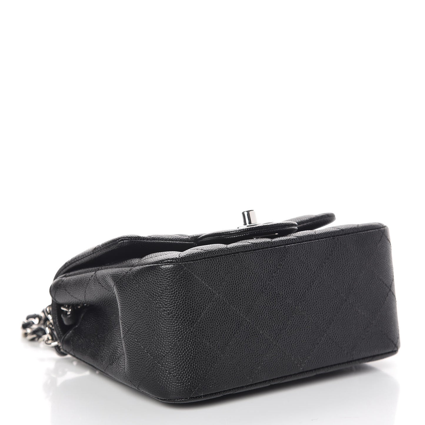 Caviar Quilted Mini Square Flap Black