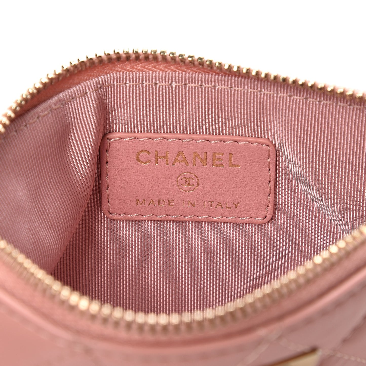 Aged Calfskin Quilted Small Reissue Cosmetic Case Light Pink