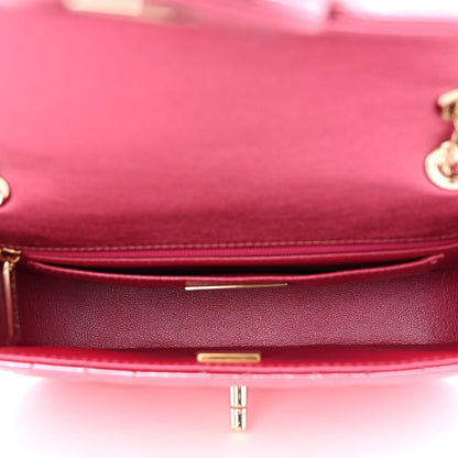 Chanel Mirror Calfskin Metallic Lambskin Quilted Hollywood Boulevard Mini Flap With Star Coin Purse Pink 6 of 13
