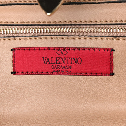 Valentino Garavani Vitello Small Rockstud Tote Beige 6 of 8