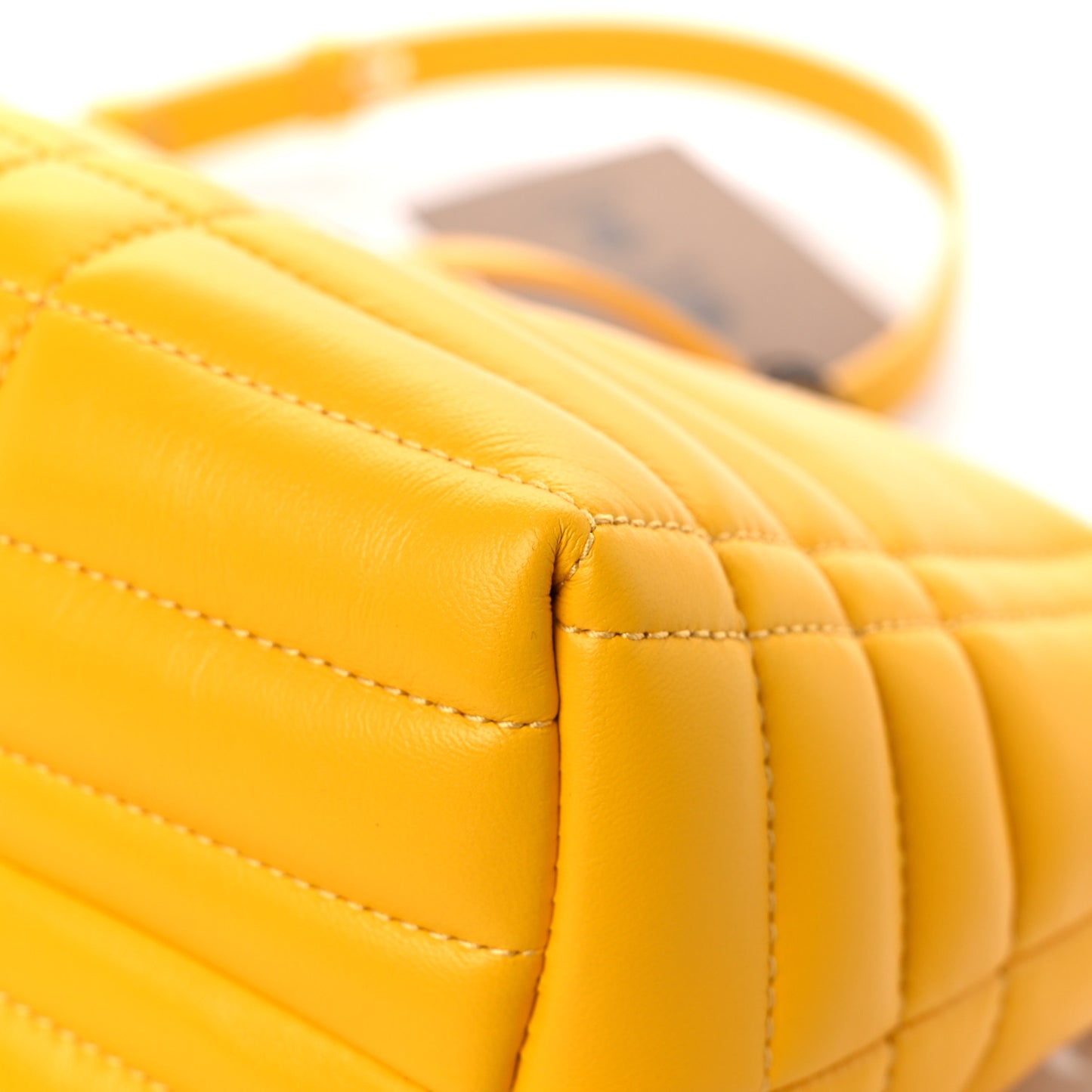 Calfskin Quilted Small Lola Zip Deep Saffron
