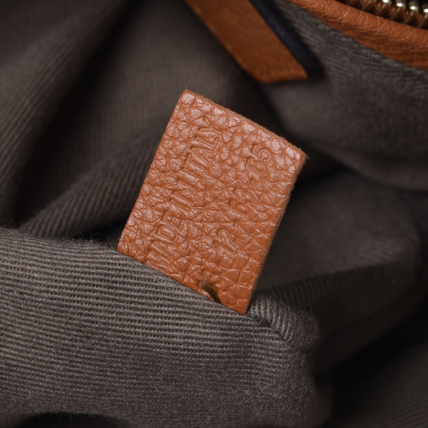 Calfskin Medium Marcie Satchel Tan