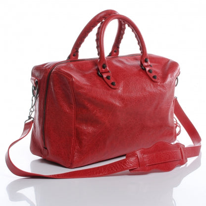 Balenciaga Agneau Classic Hardware Polly Tote Coquelicot 3 of 7