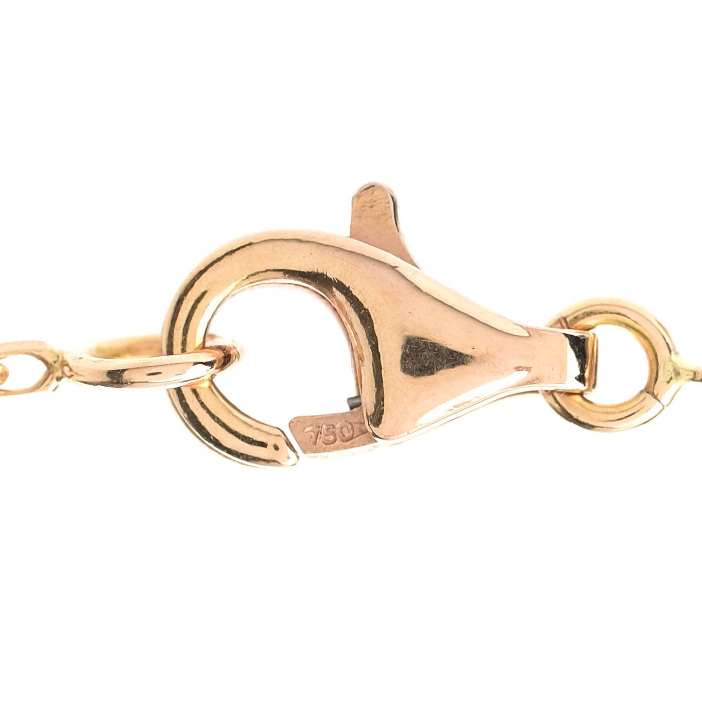 18K Rose Gold Carnelian Magic Alhambra Pendant Necklace