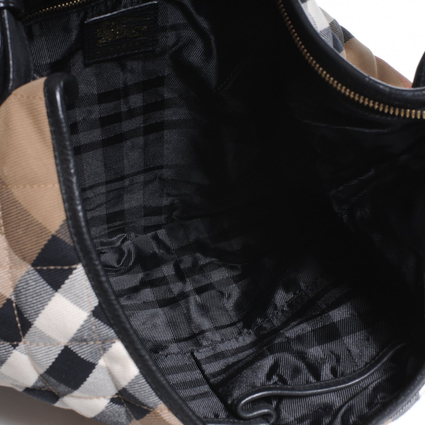 Quilted Hoxton Hobo Black