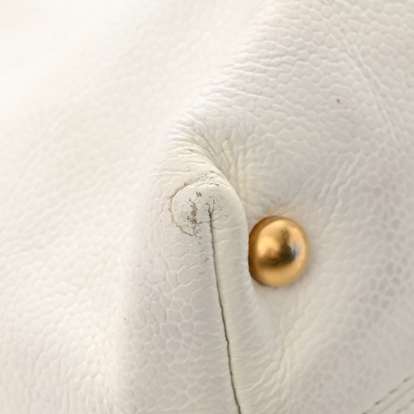 Caviar CC Timeless Tote White