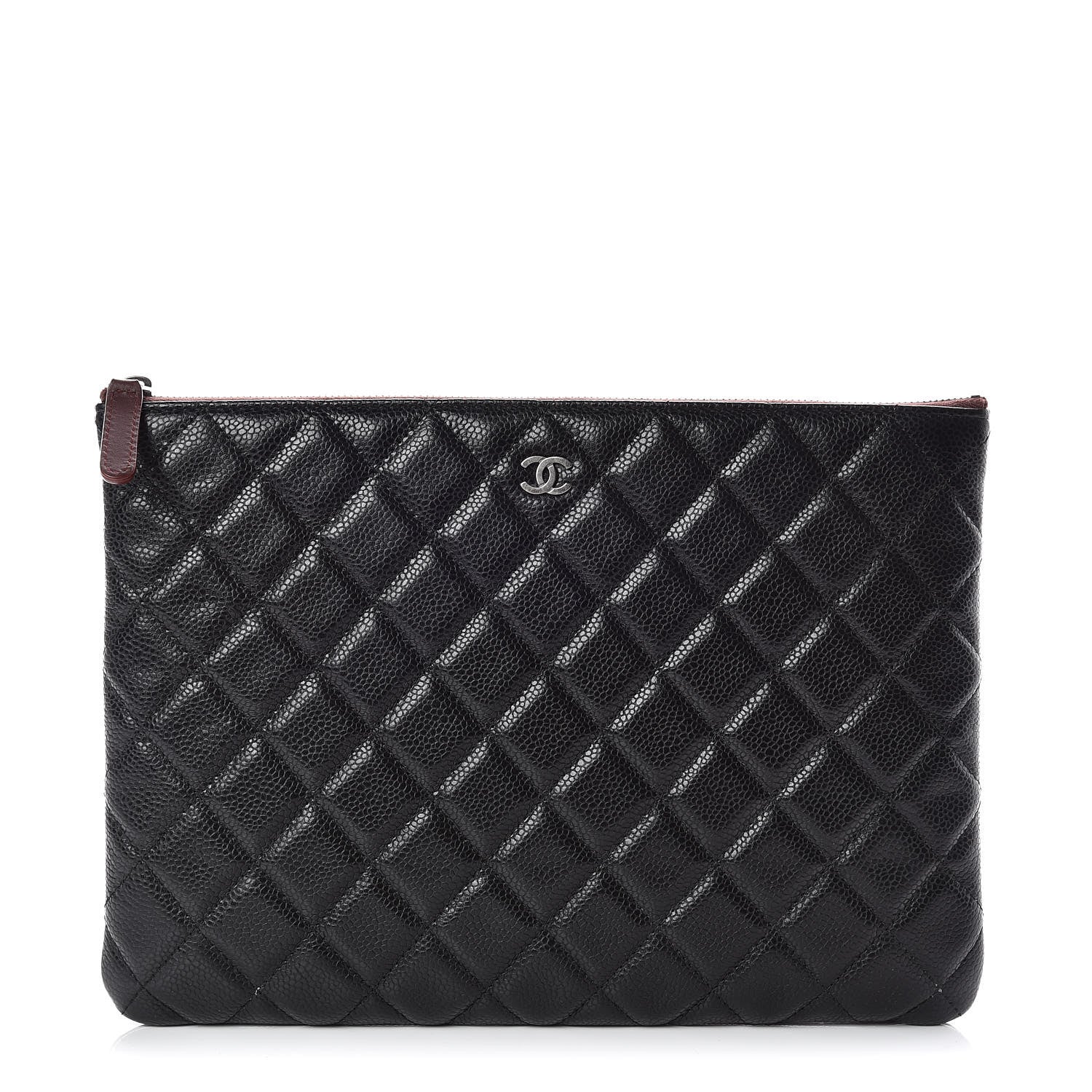 Chanel Caviar Quilted Medium Cosmetic Case Black 1 of 10