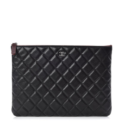 Chanel Caviar Quilted Medium Cosmetic Case Black 1 of 10
