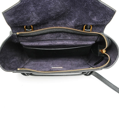 Celine Grained Calfskin Micro Belt Bag Black 5 of 8