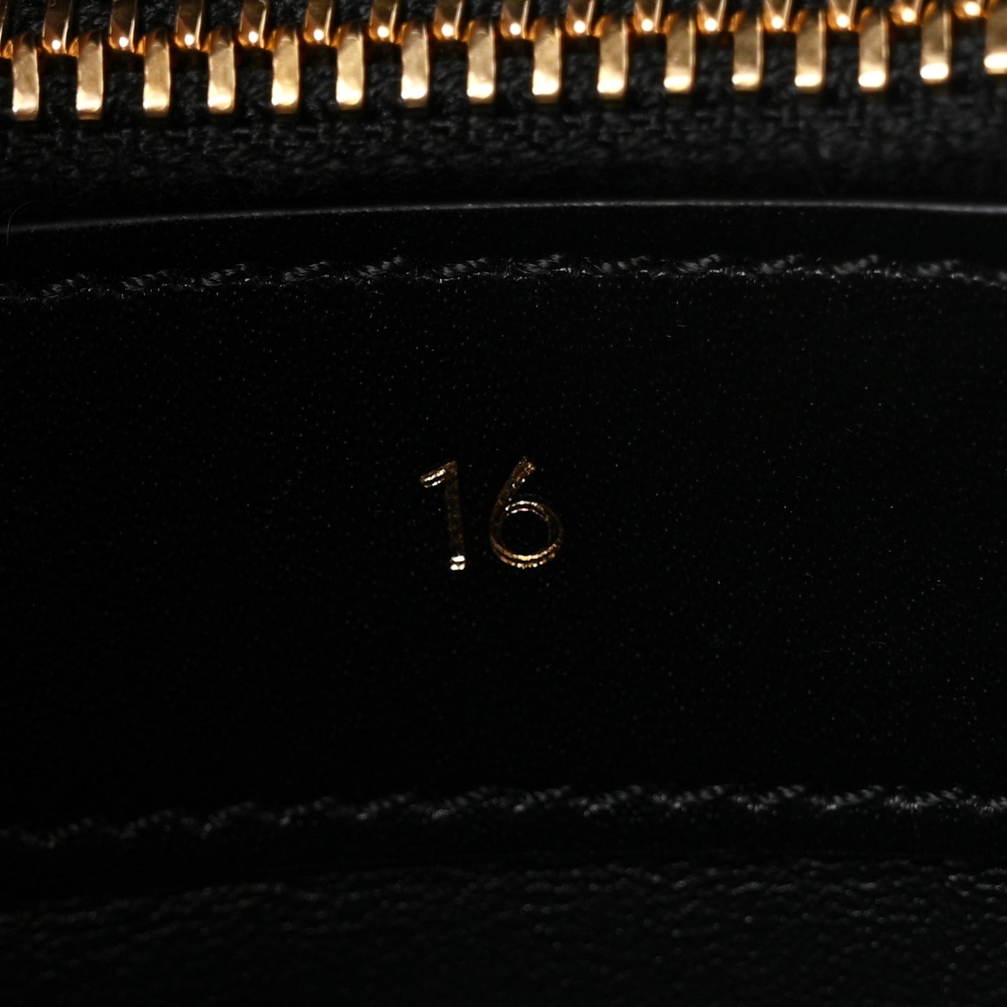 Satinated Calfskin Mini 16 Top Handle Bag Black