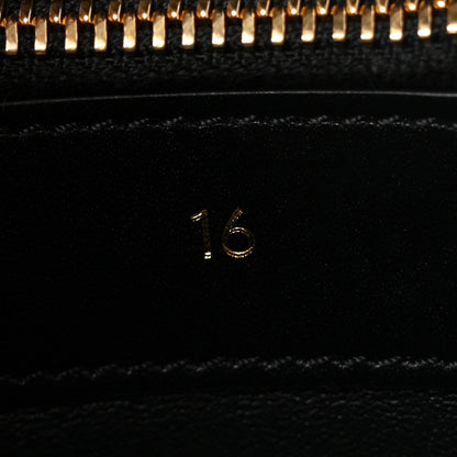 Celine Satinated Calfskin Mini 16 Top Handle Bag Black 7 of 13