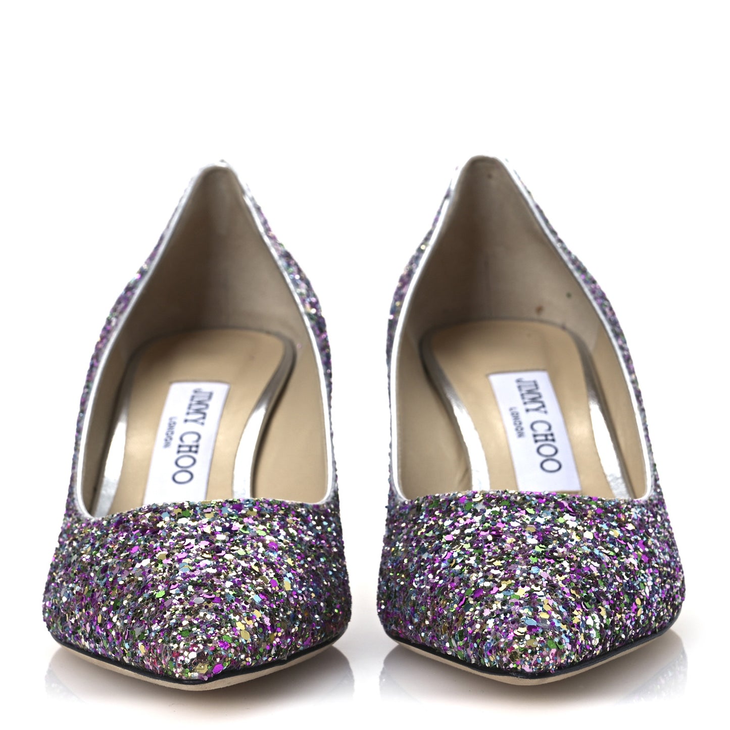 Coarse Glitter Fabric Romy 60 Pumps 37 Confetti
