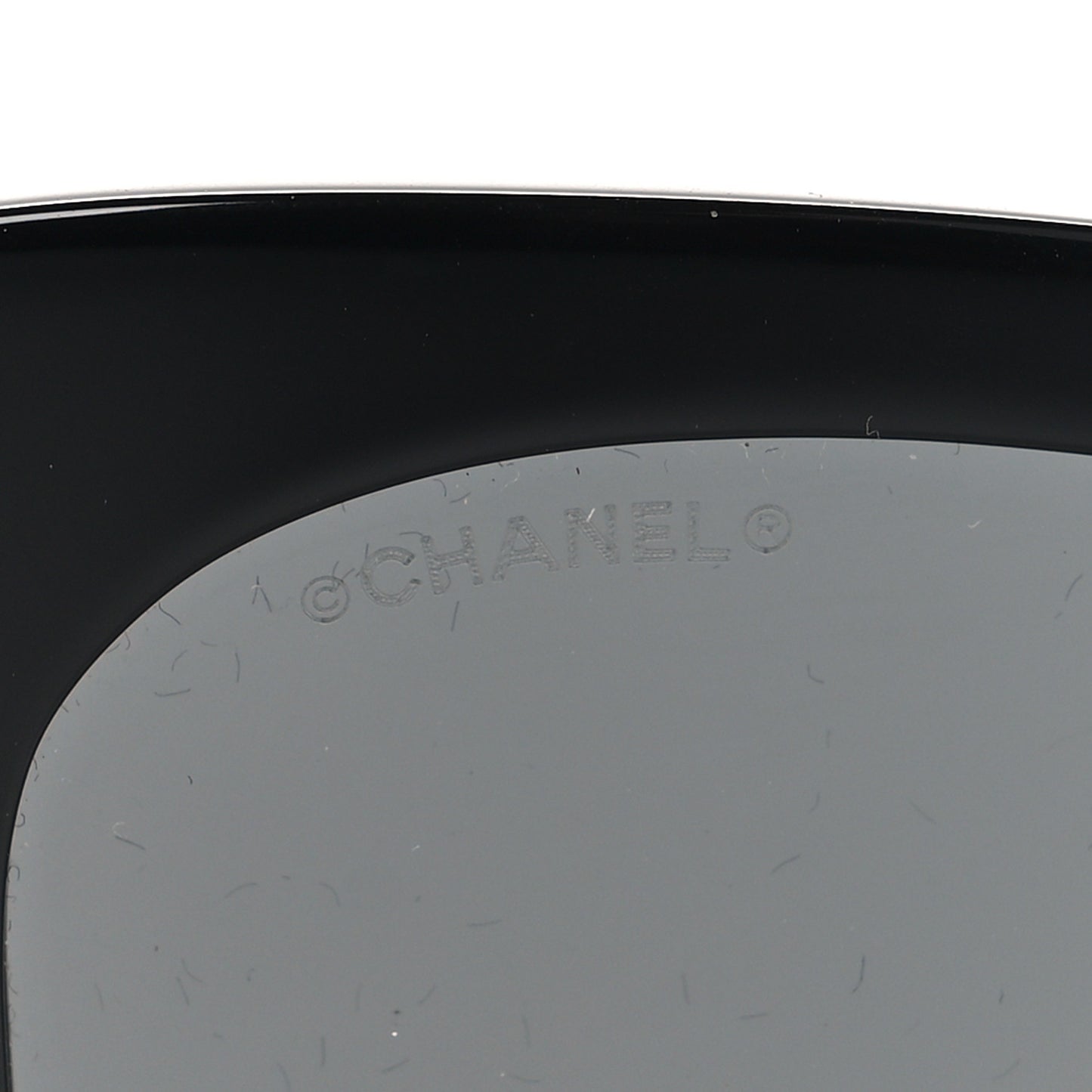 Acetate Strass Square Sunglasses 5422-B-A Black White
