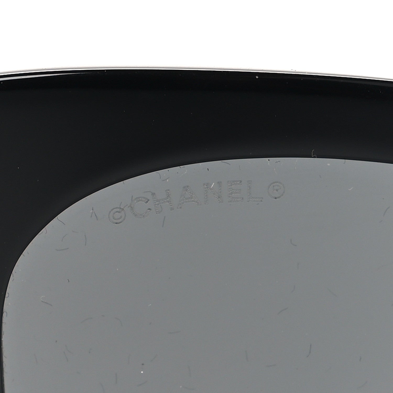 Chanel Acetate Strass Square Sunglasses 5422-B-A Black White 7 of 9