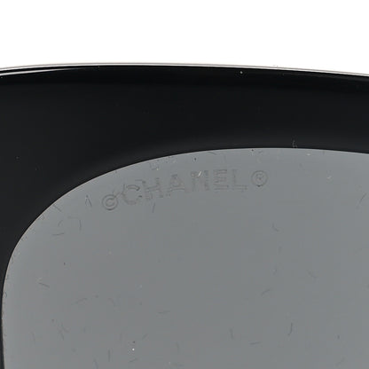 Chanel Acetate Strass Square Sunglasses 5422-B-A Black White 7 of 9