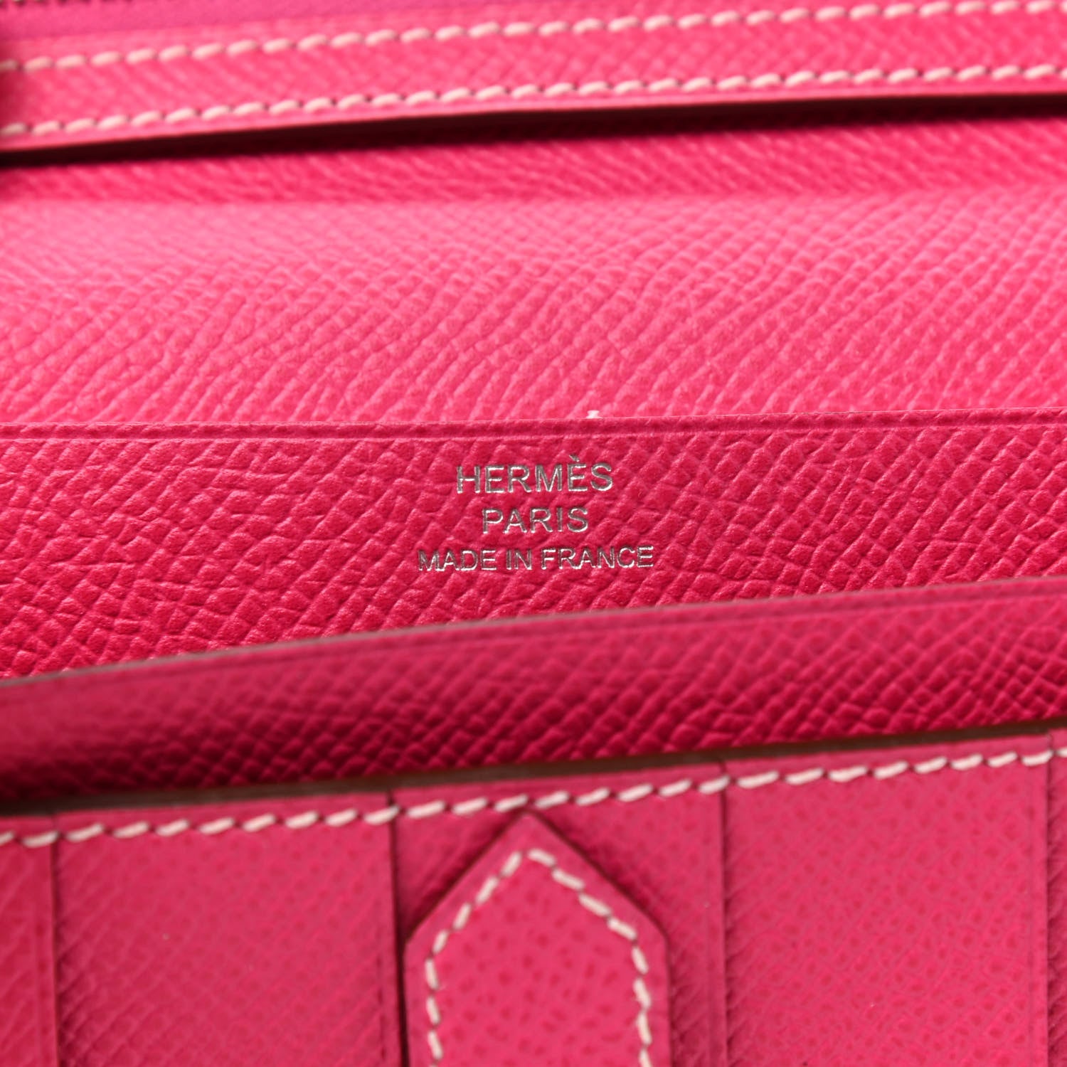 Hermes Epsom Bearn Gusset Wallet Rose Tyrien 6 of 6