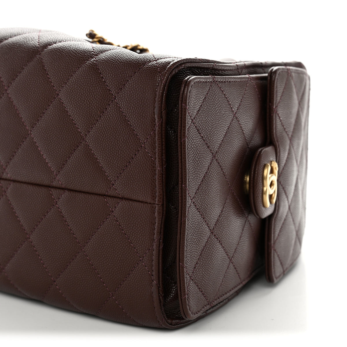 Chanel Caviar Quilted Small Chanel 25 Handbag Dark Brown 10 of 10