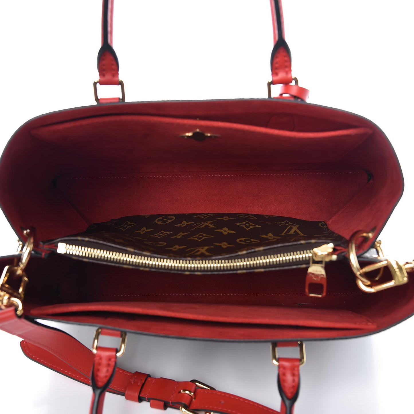 Monogram Flower Tote Coquelicot