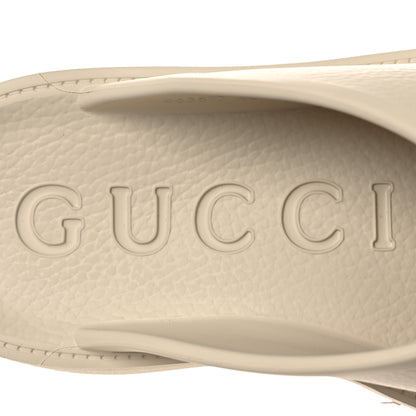 Gucci Rubber Monogram GG Go Through Platform Slide Clogs 40 Mystic White 9 of 11