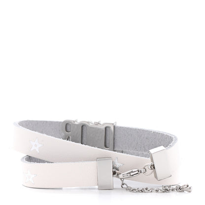Christian Dior Calfskin Star Dior Double Bracelet White 3 of 4