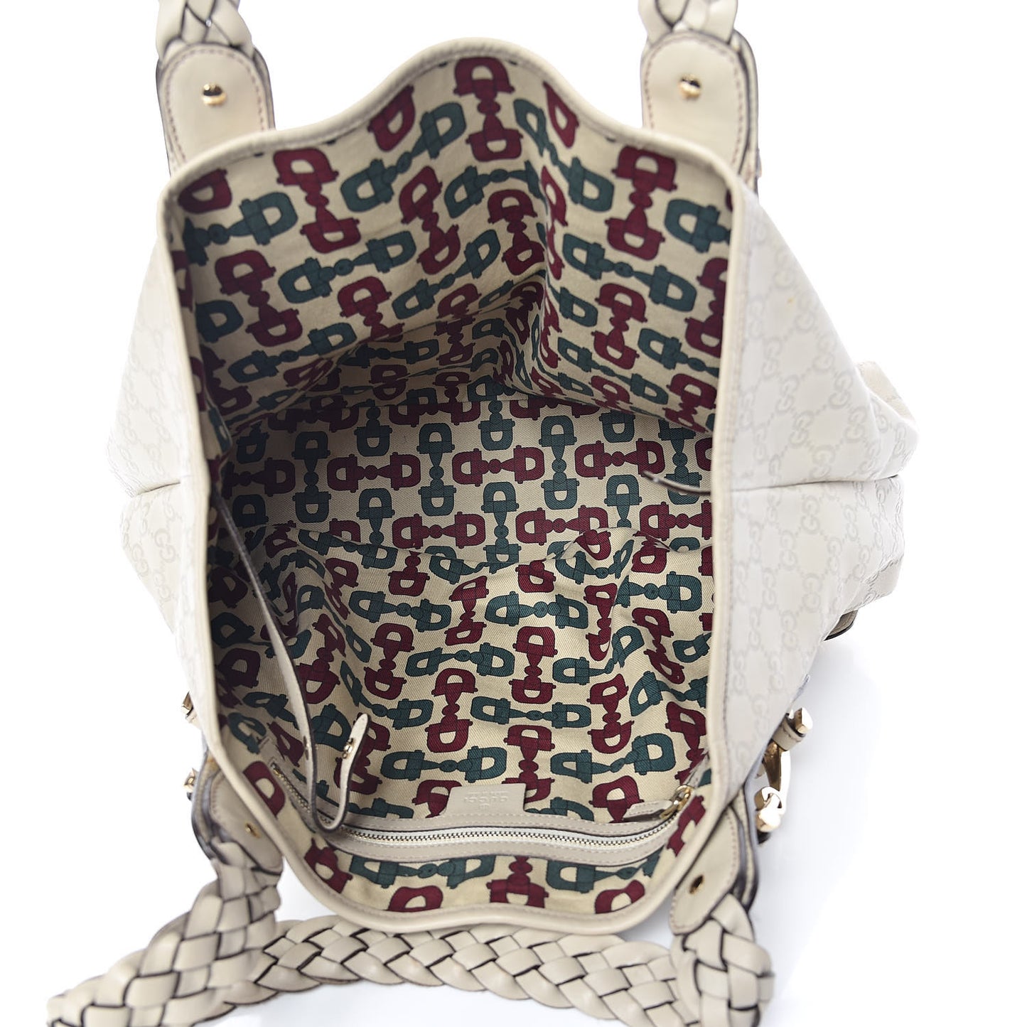 Guccissima Medium Pelham Shoulder Bag Off White