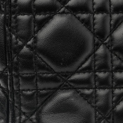 Christian Dior Lambskin Cannage Medium Lady Dior Black 12 of 15