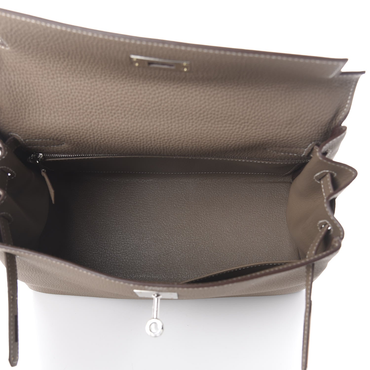 Hermes Togo Kelly Retourne 28 Etoupe 4 of 8