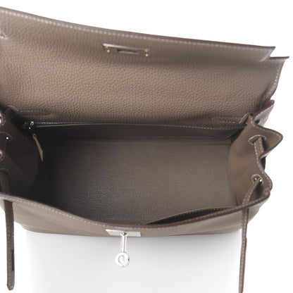 Hermes Togo Kelly Retourne 28 Etoupe 4 of 8
