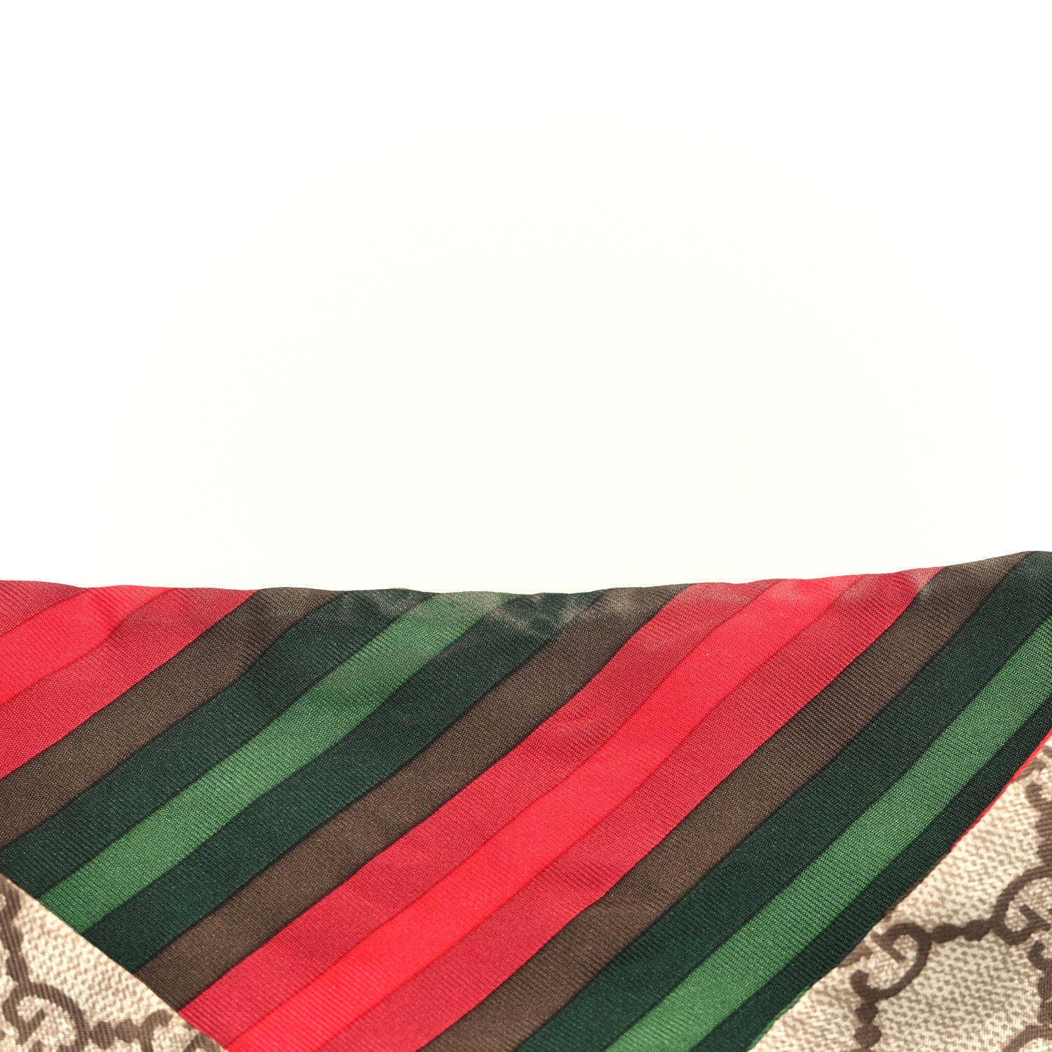 Gucci Silk Stripe Head Scarf Brown 5 of 5
