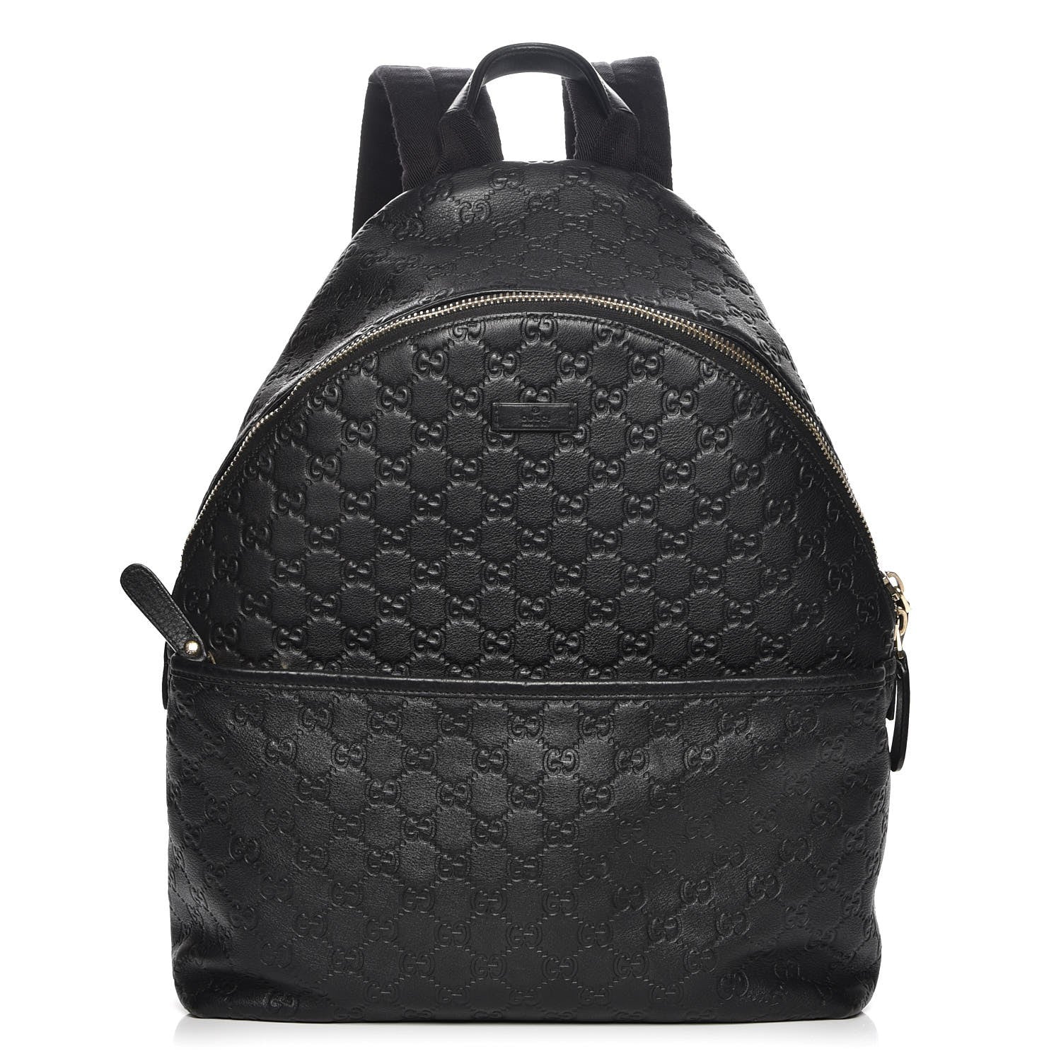 Gucci Guccissima Medium Classic Backpack Black 1 of 7