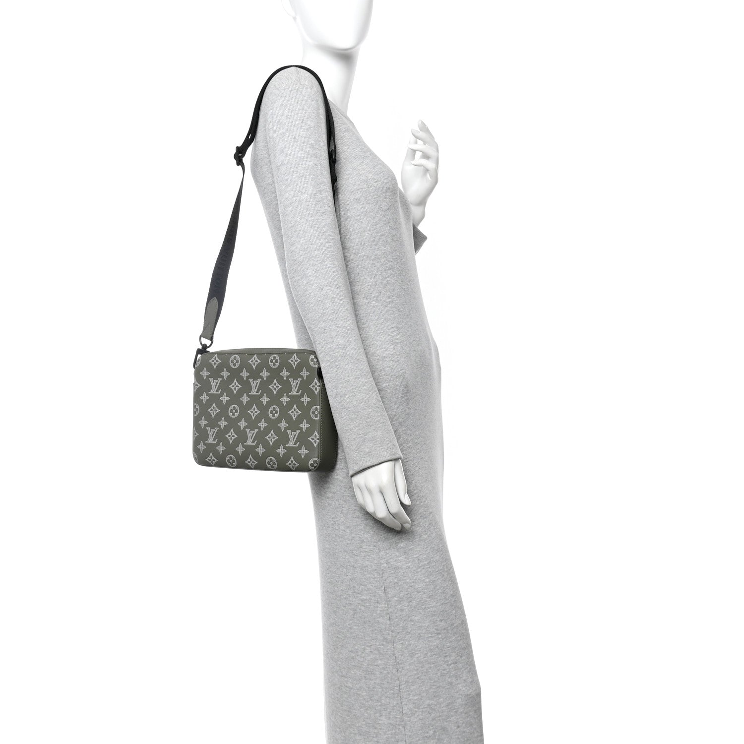 Louis Vuitton Monogram Shadow G65 Trio Messenger Olive Green 2 of 11
