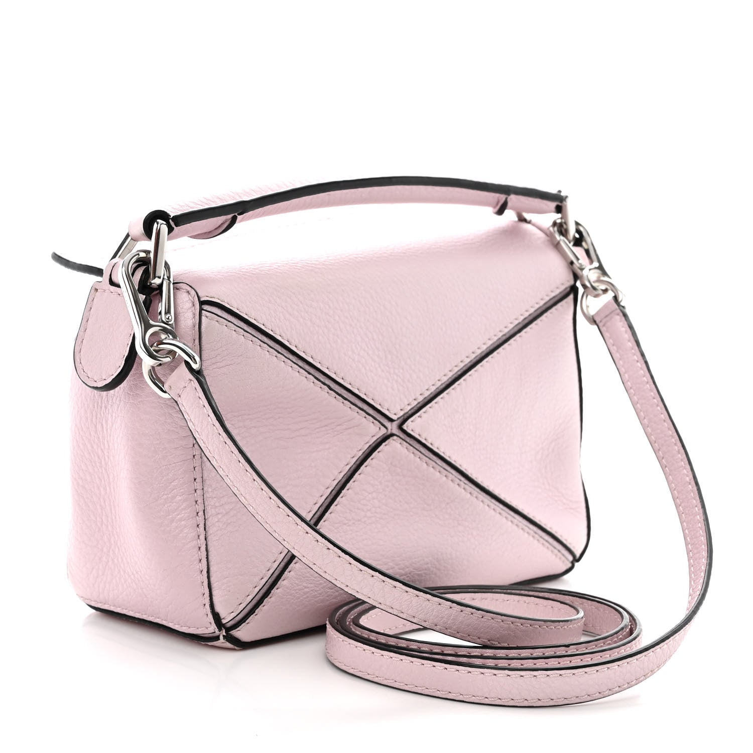Loewe Calfskin Mini Puzzle Bag Icy Pink 3 of 11