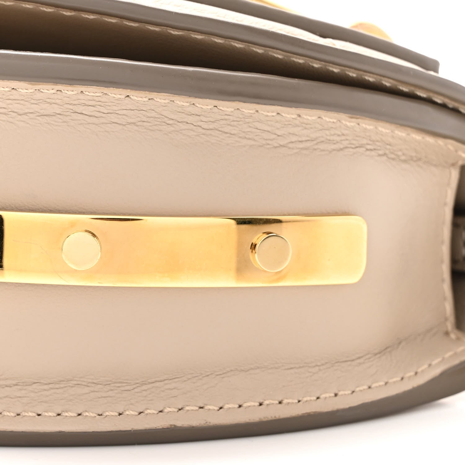Chloe Calfskin Lambskin Quilted Studded Nile Bracelet Minaudiere Bag 10 of 13