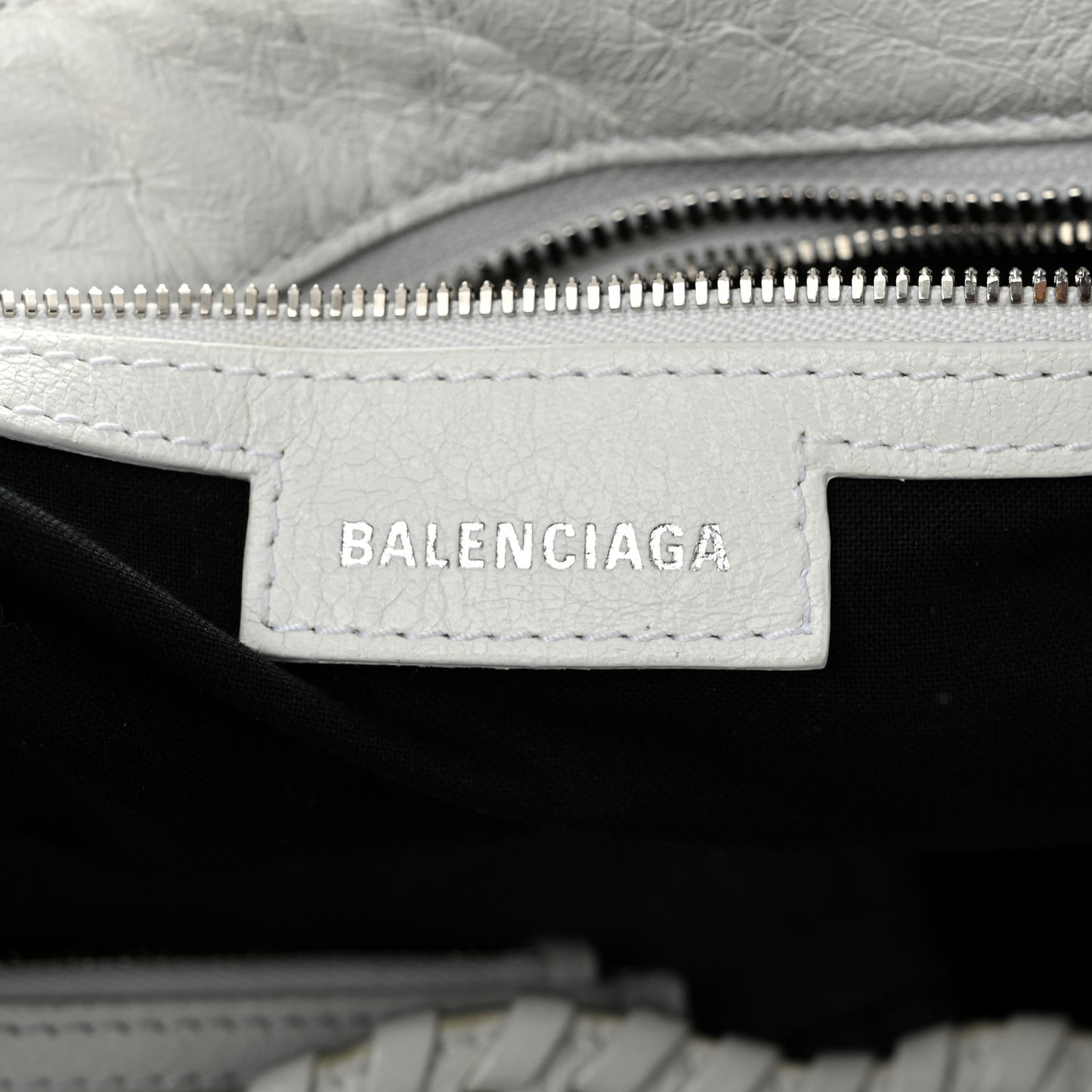 Agneau Arena Neo Cagole City Handbag Optic White